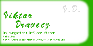viktor dravecz business card